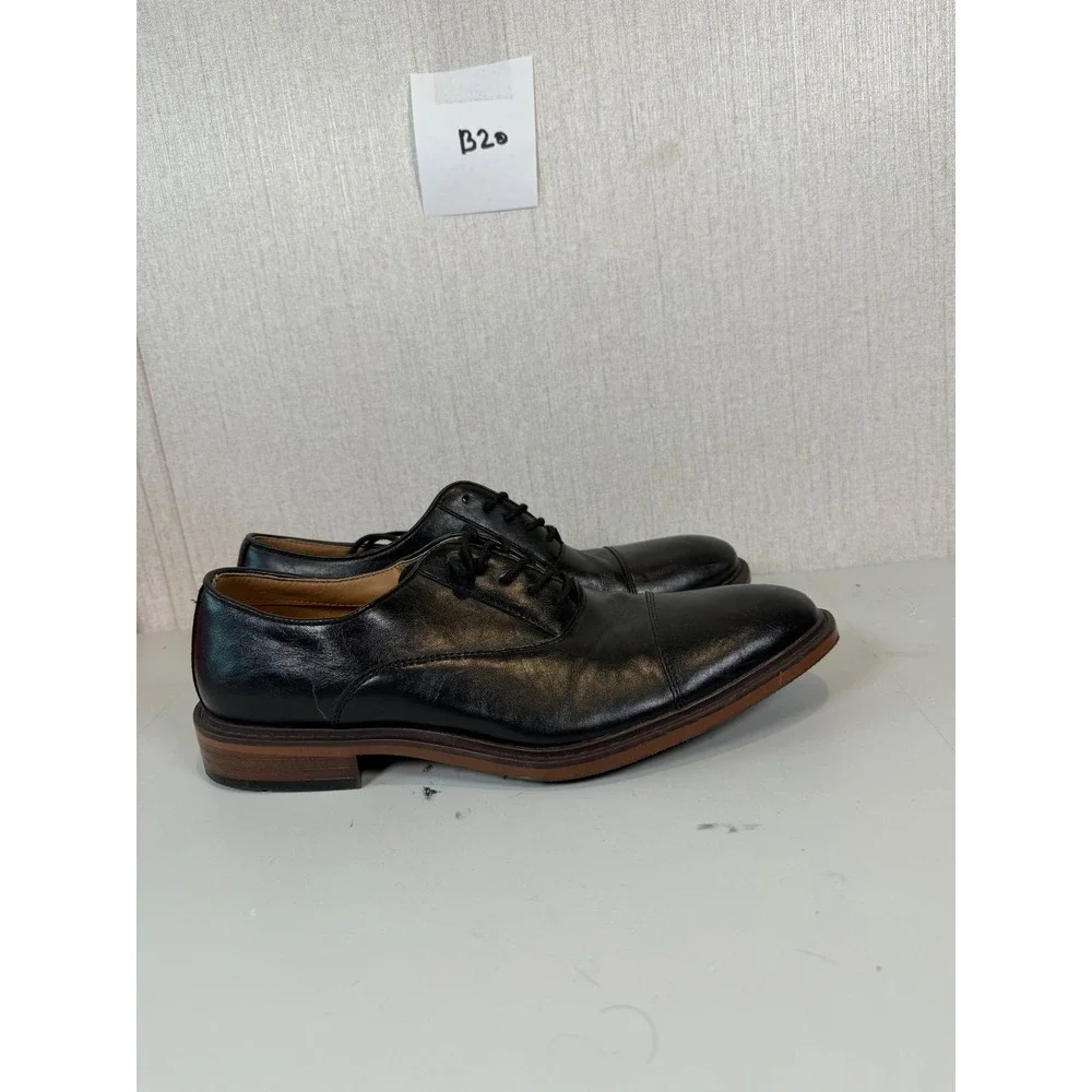 Goodfellow & Co Men's Joseph Black Leather Oxford Cap‎ Toe Dress Shoes Size 8.5